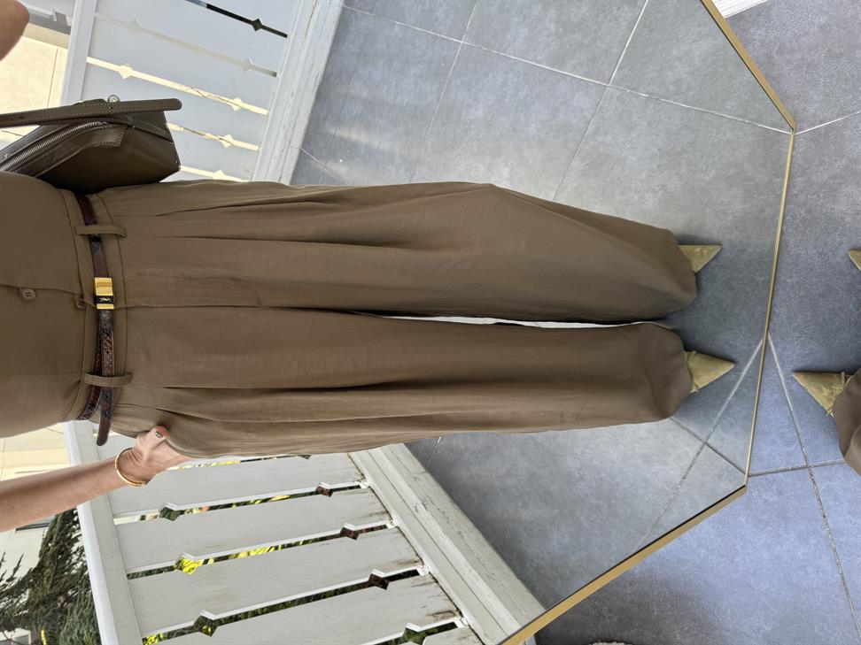 Kahve Palazzo Pantolon