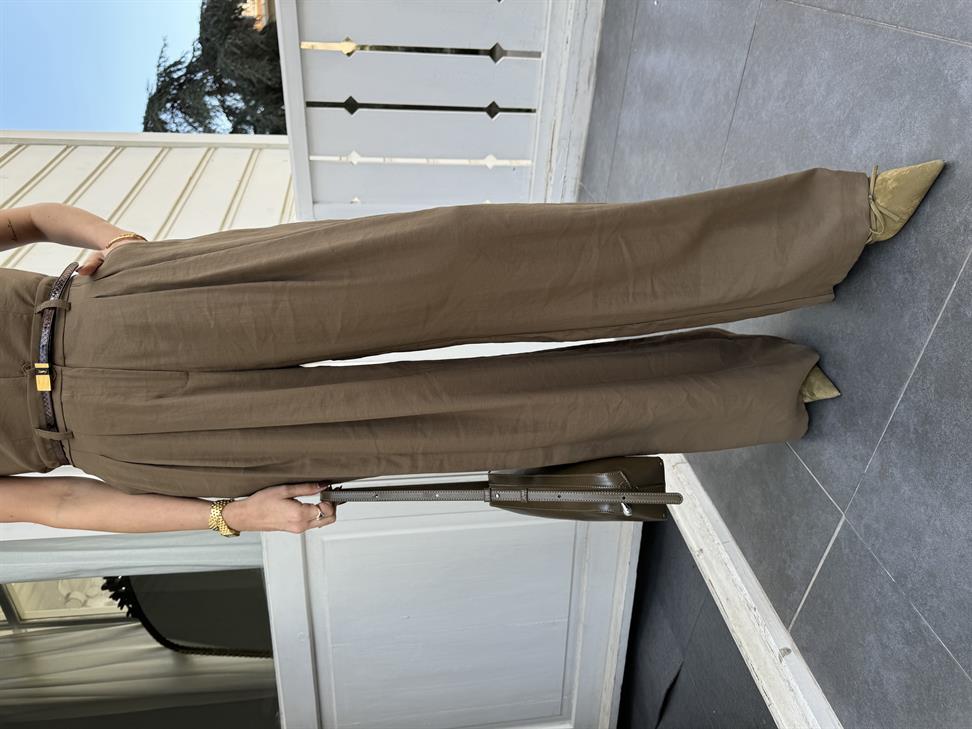 Kahve Palazzo Pantolon