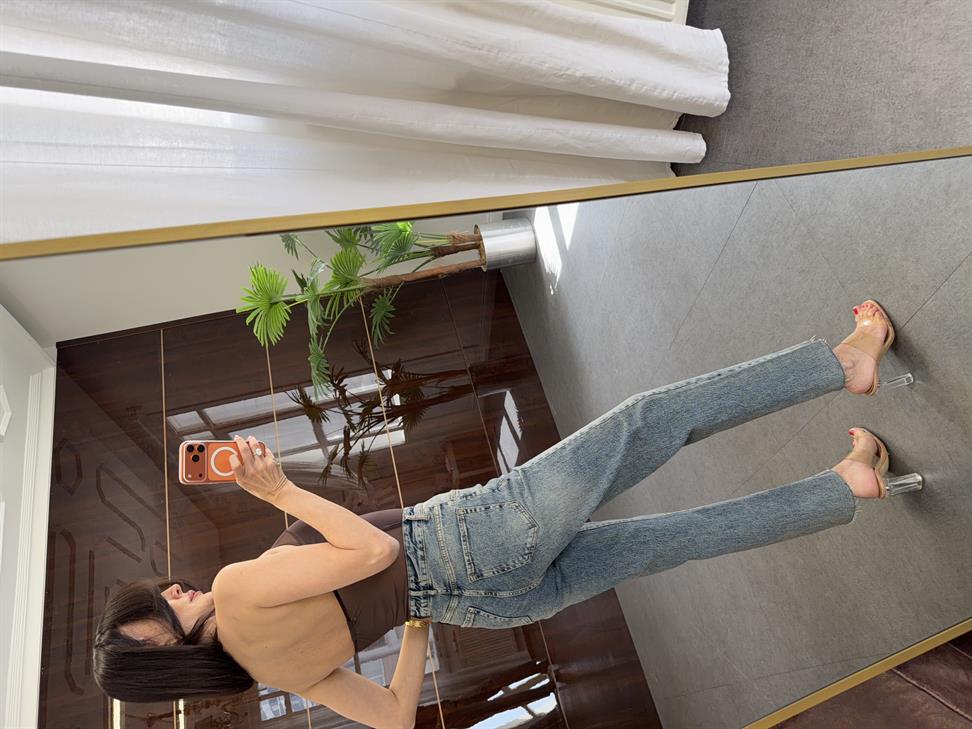 Kahve Tül Tasarımlı Bodysuit