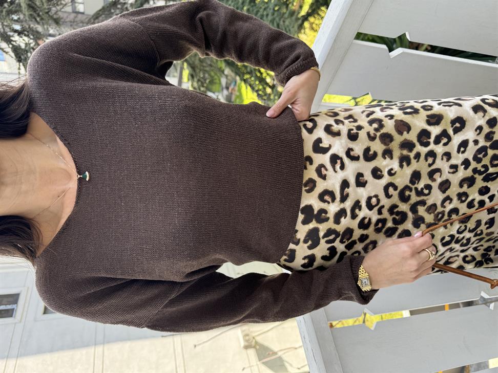 Kahve Merserize Triko