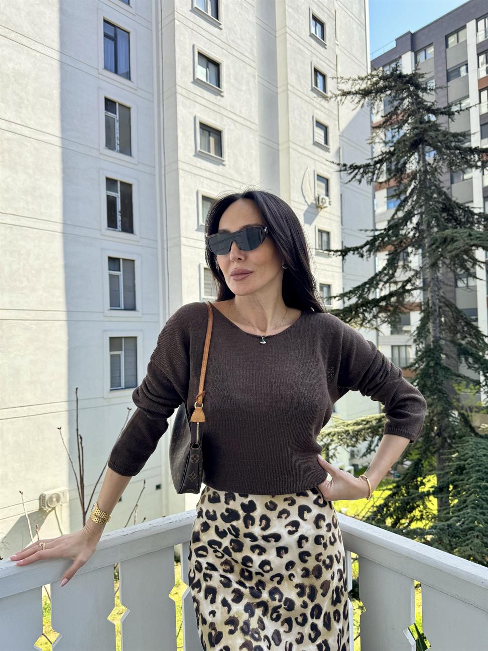 Kahve Merserize Triko