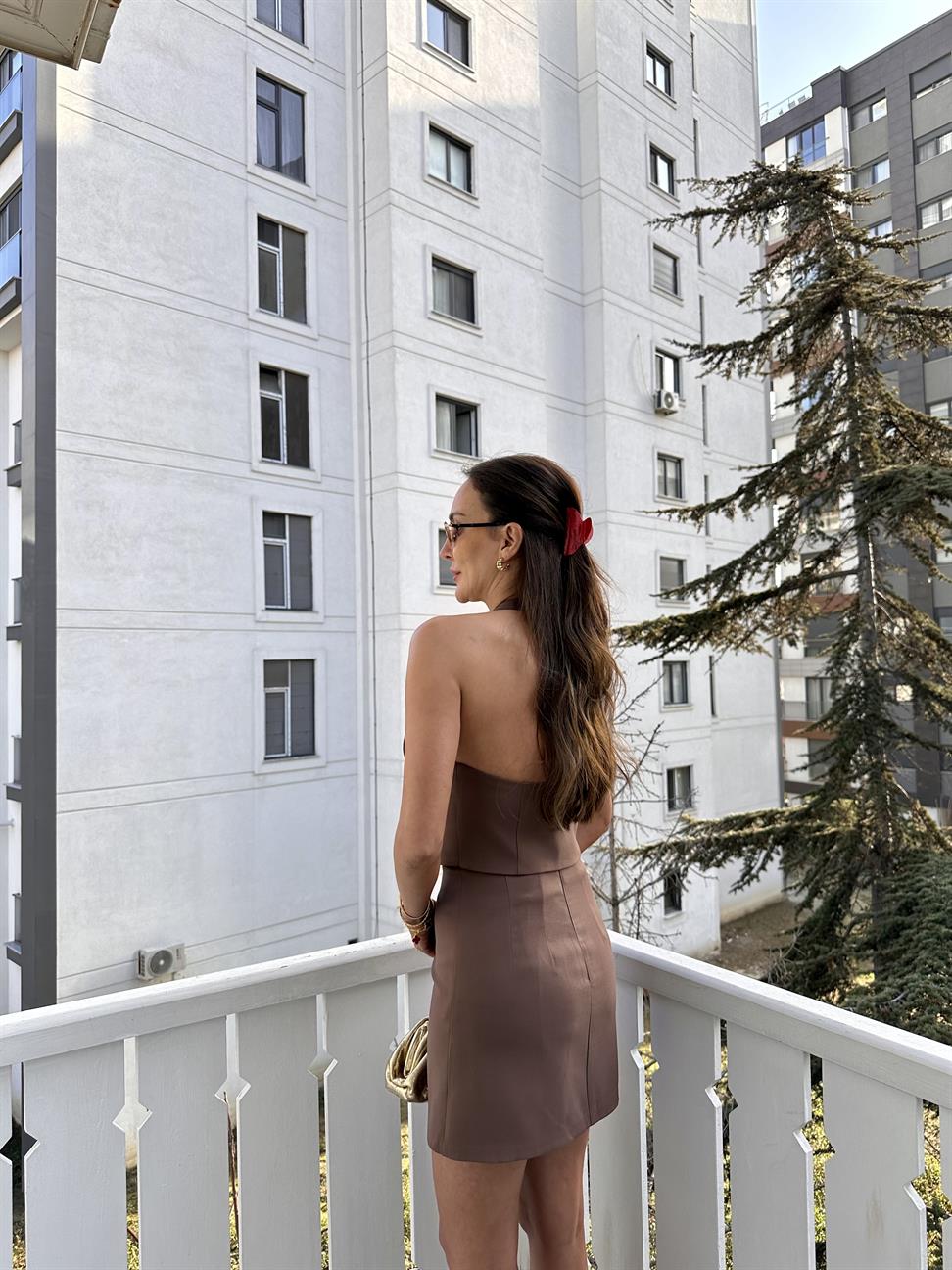 Kahve Yelekli Takım