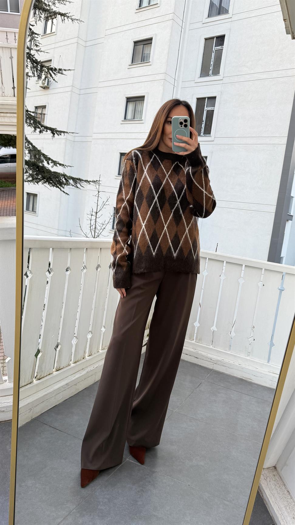 Kahverengi Baklava Kazak