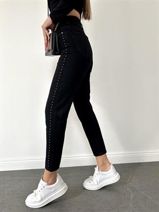 Kenar Taşlı Jean Pantolon