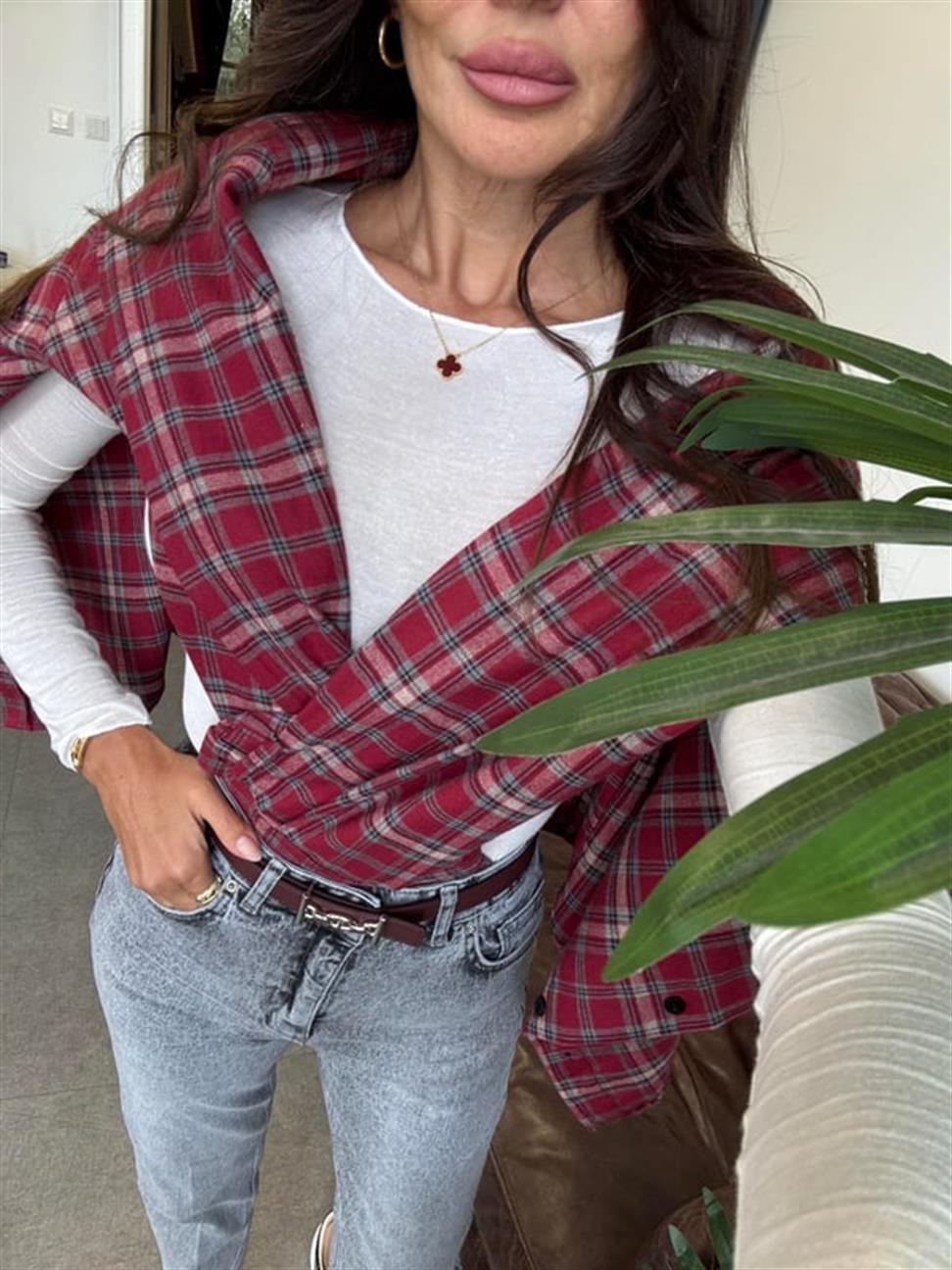 Kırmızı Ekose Gömlek