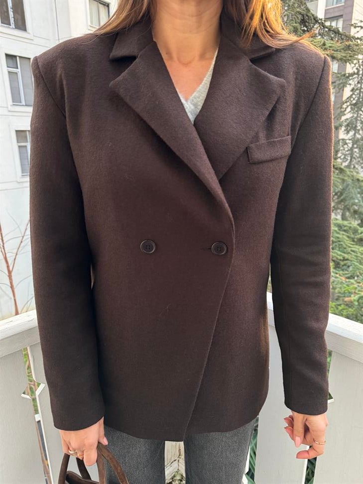 Koyu Kahve Lancaster Ceket