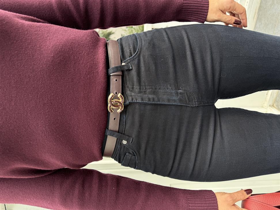 Koyu Lacivert İspanyol Paça Denim