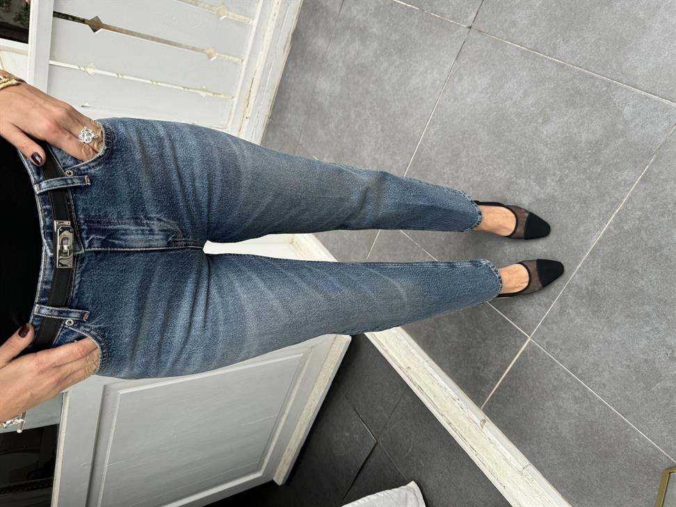 Koyu Mavi Denim Pantolon