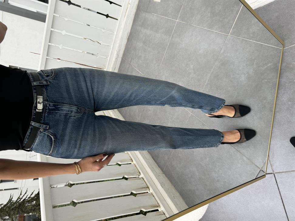 Koyu Mavi Denim Pantolon