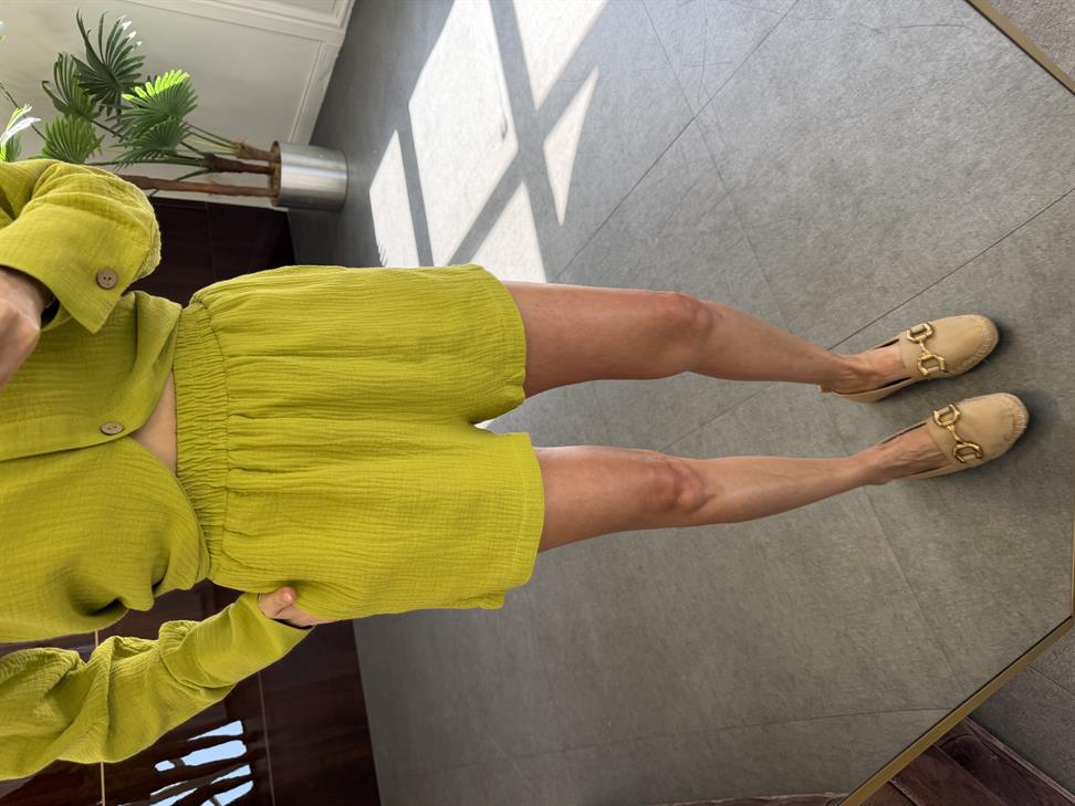 Koyu Sarı Müslin Wood Takım