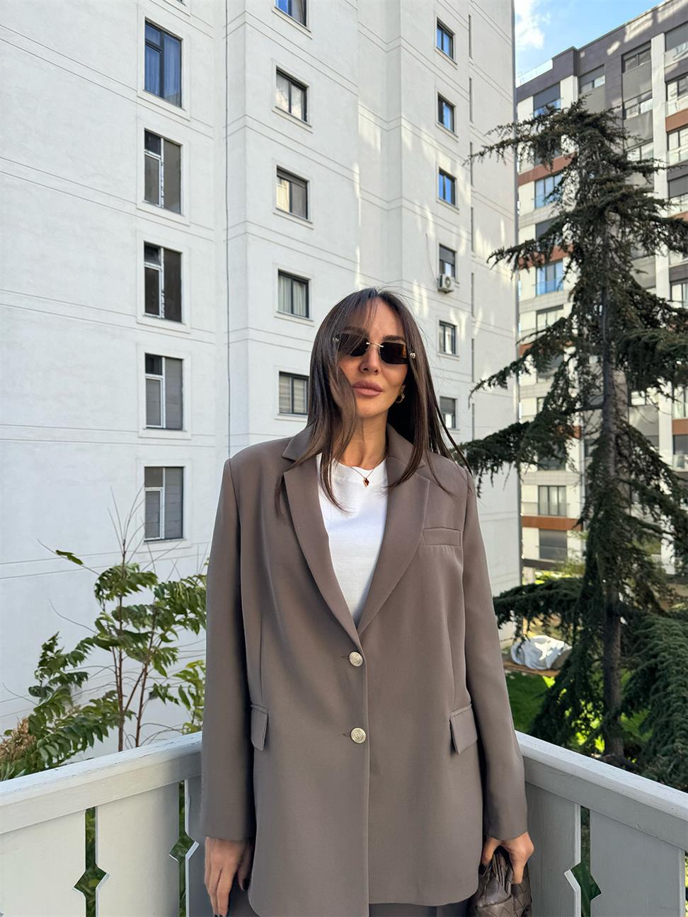 Koyu Vizon Marry Ceket Pantolon Takım