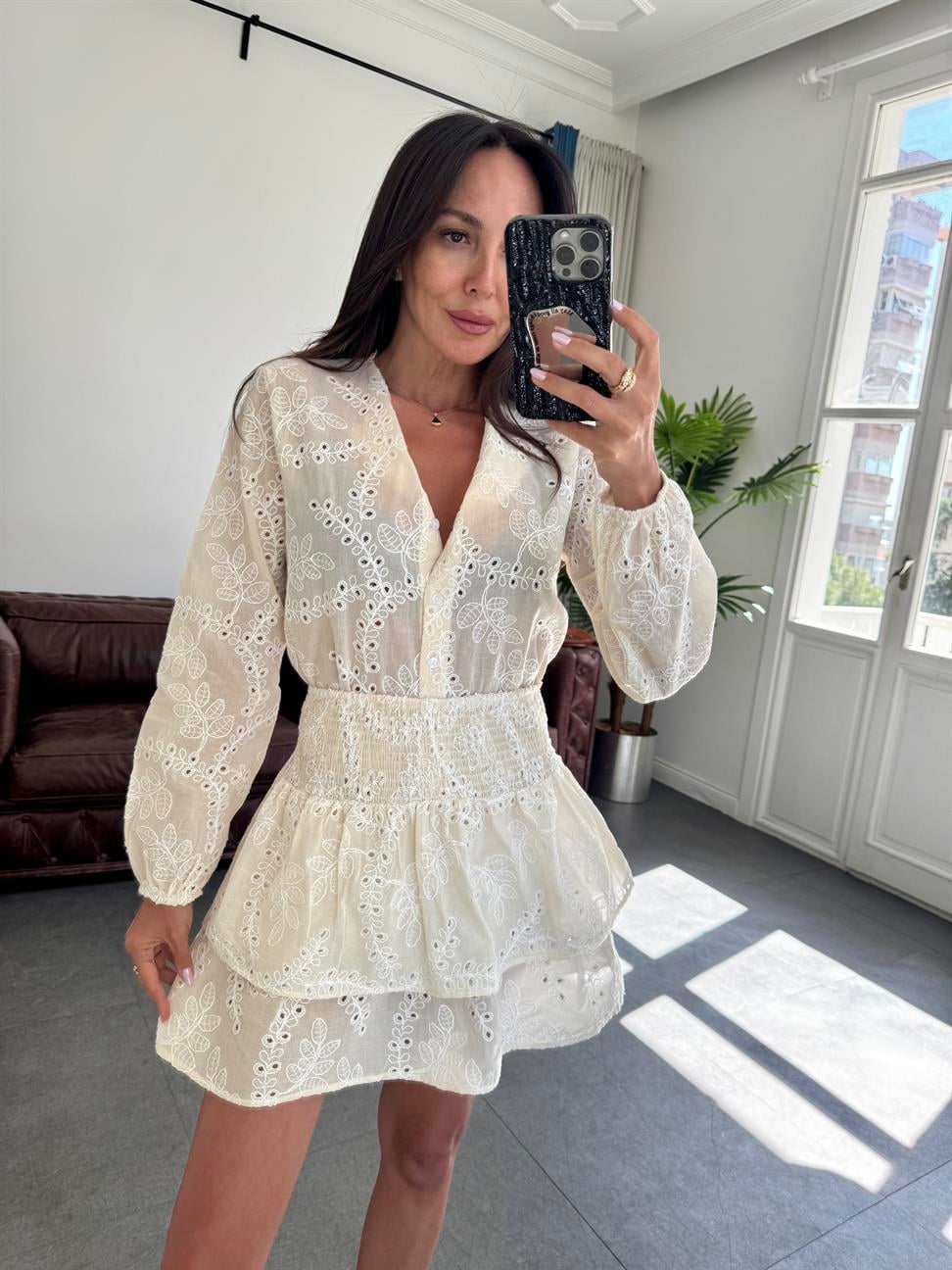 Krem Fistolu Etek Takım