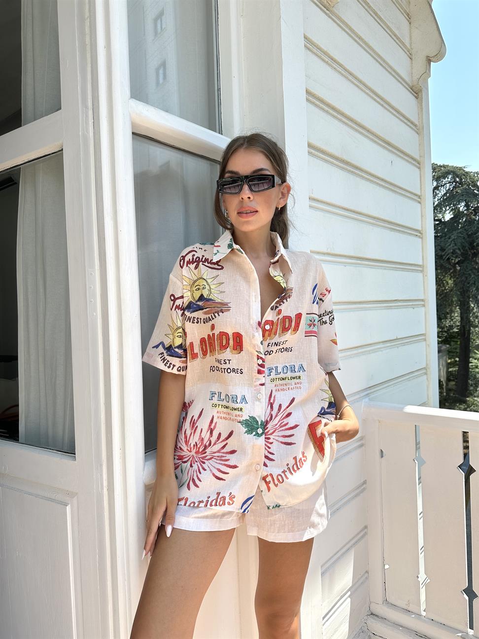 Krem Florida Kadın Takım