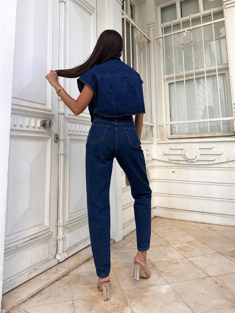 Lacivert Christiana Jean Pantolon