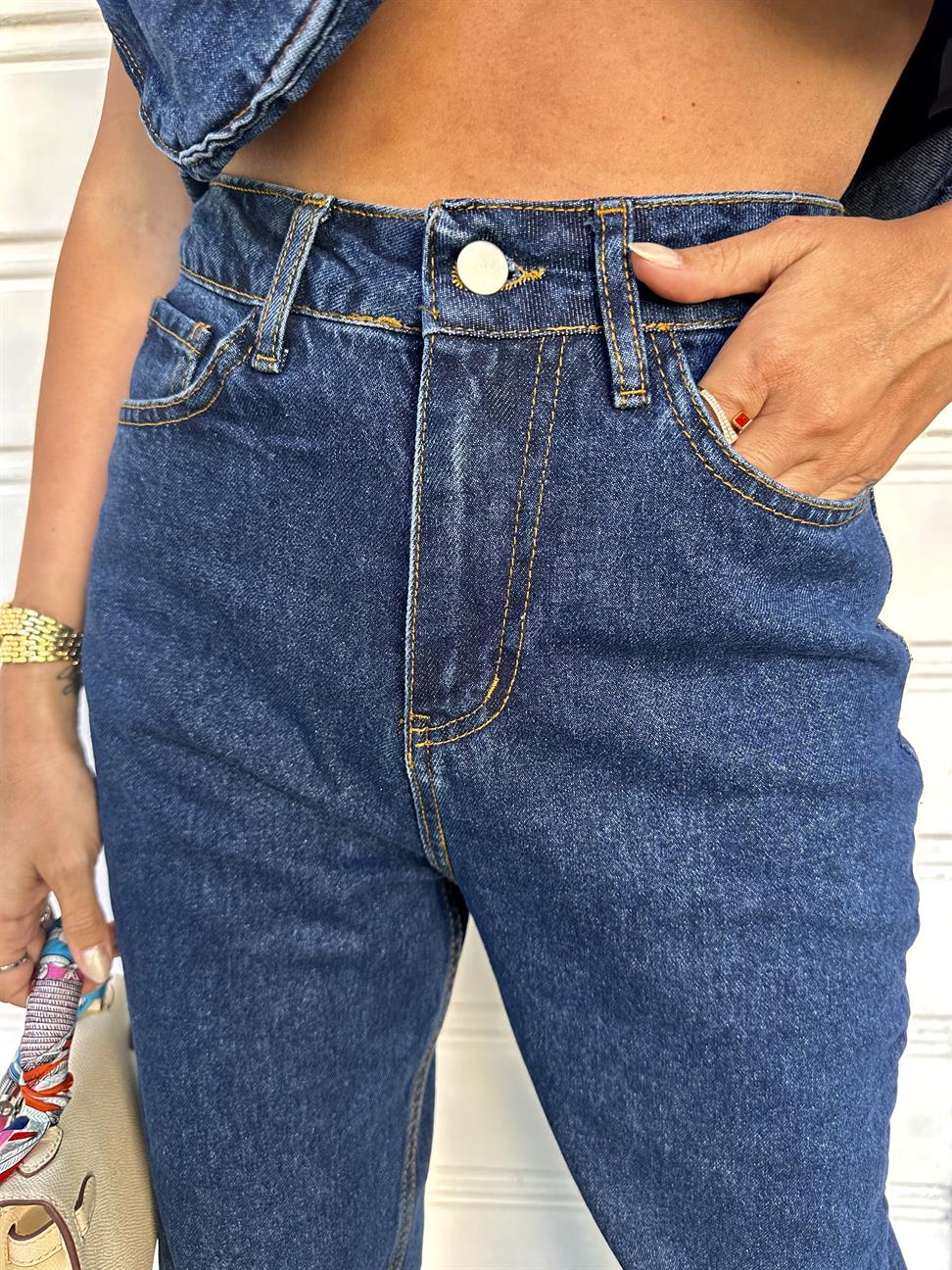 Lacivert Christiana Jean Pantolon