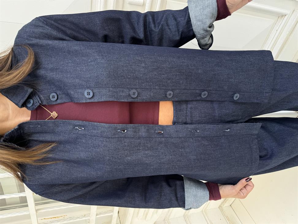 Lacivert Denim Gömlek