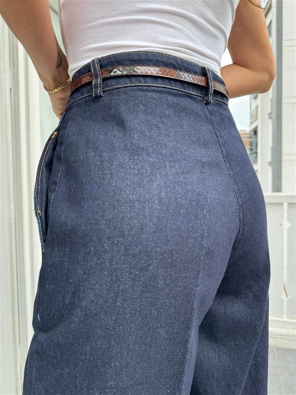 Lacivert Denim Vatkalı Takım