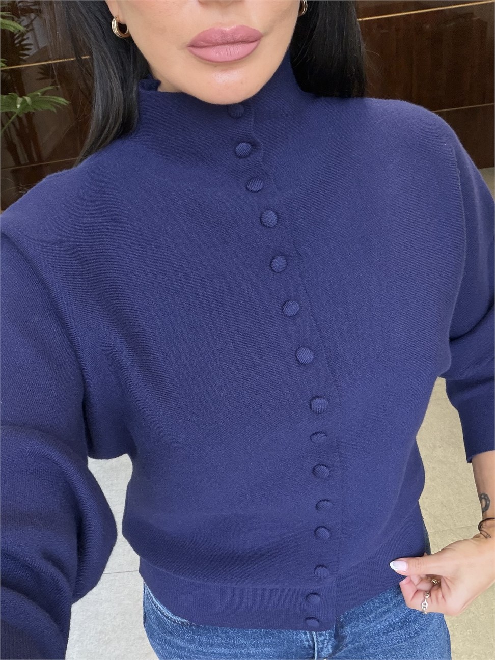 Lacivert Emma Hırka