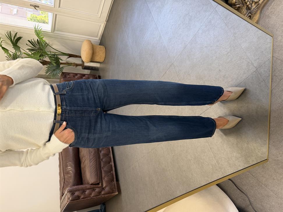 Lacivert Geniş Paça Kot Pantolon