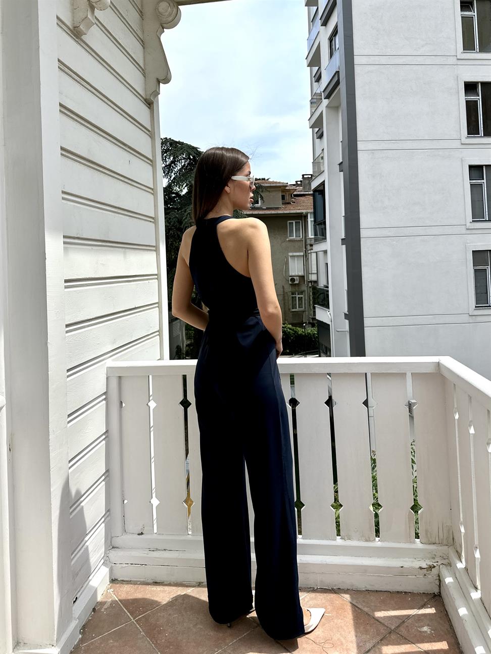 Lacivert Kadın Tulum