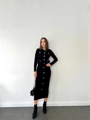 Lacivert Kalın Fitilli Etekli  Takım