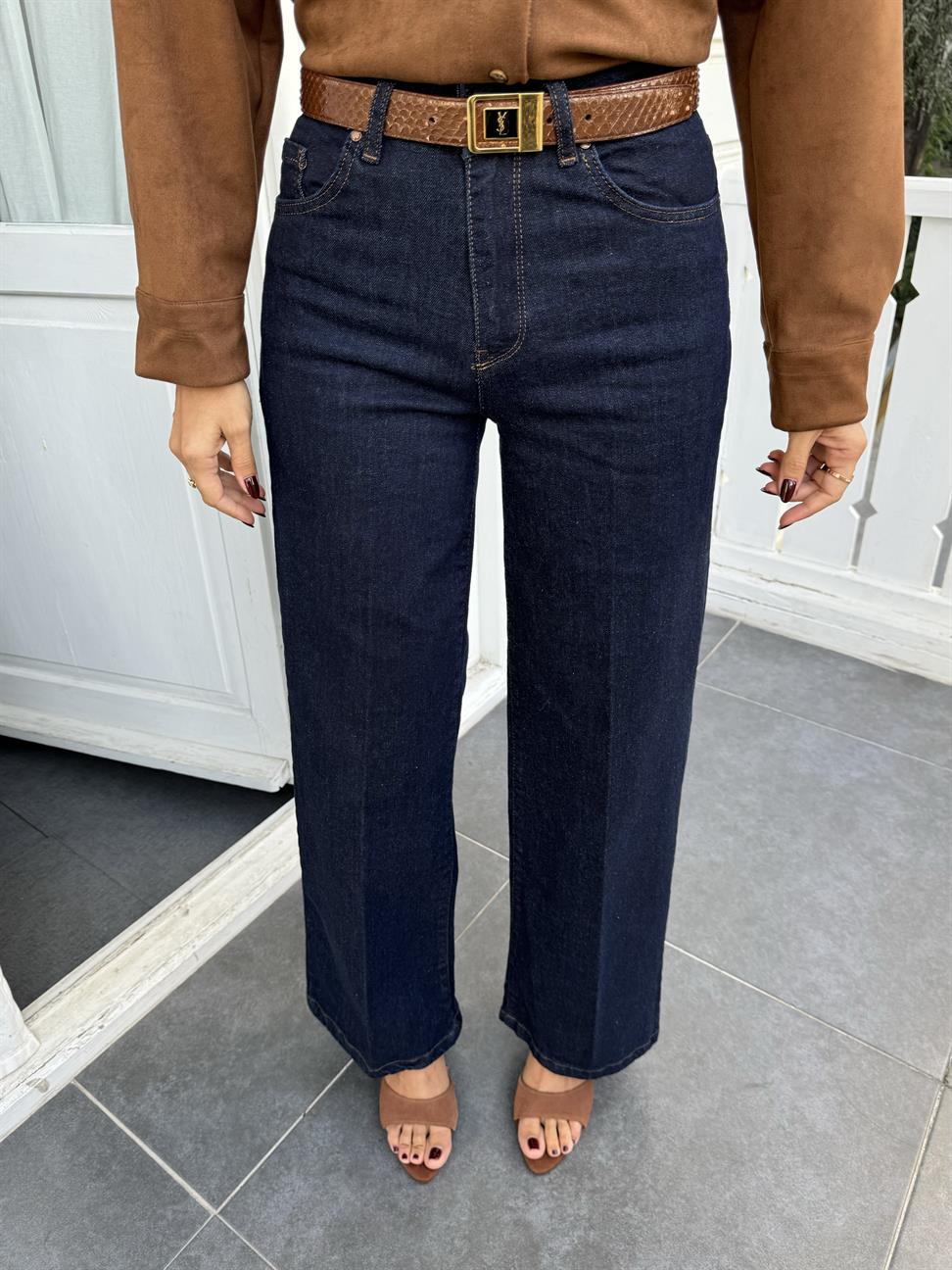 Lacivert Palazzo Jean