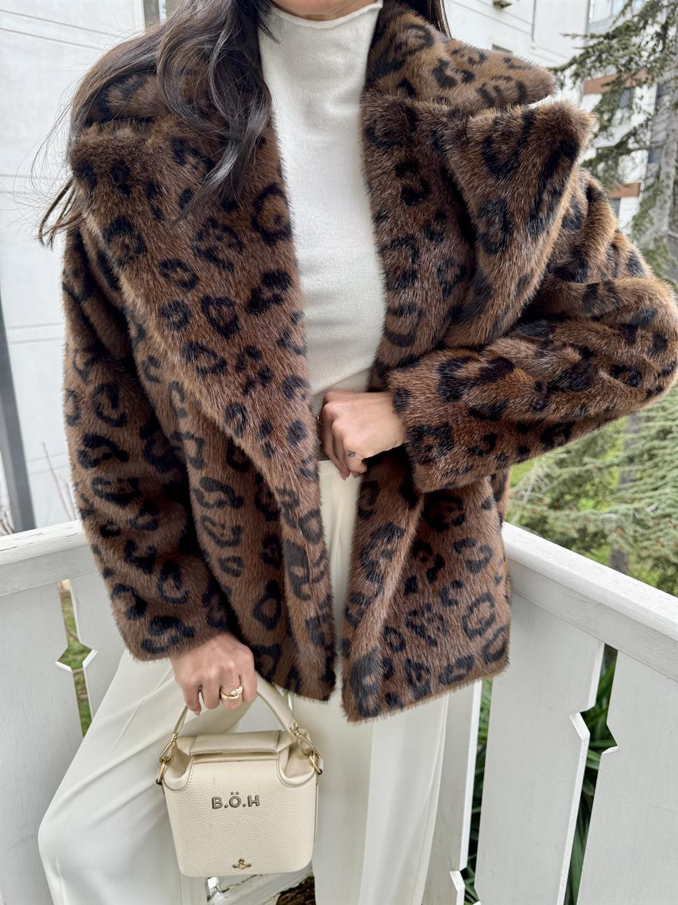 Leopar Kürk Ceket