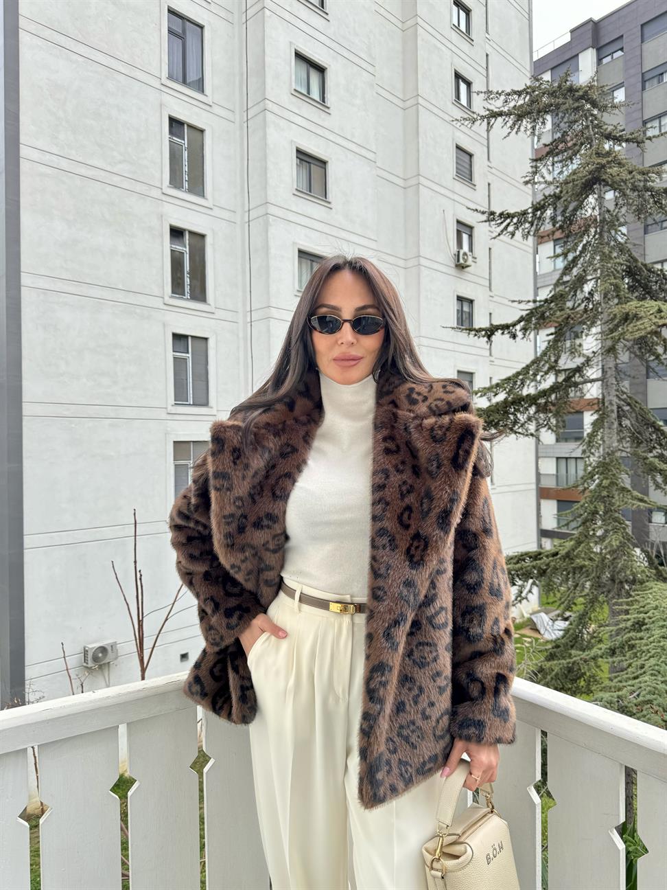 Leopar Kürk Ceket