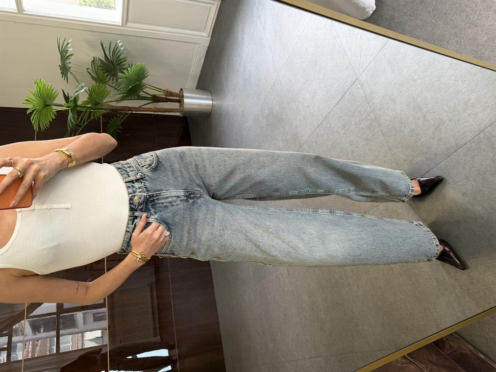 Mavi Baggy Jean Pantolon