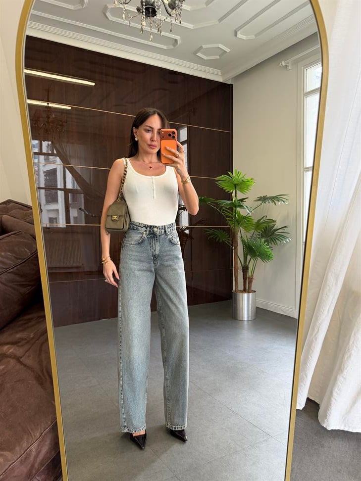 Mavi Baggy Jean Pantolon
