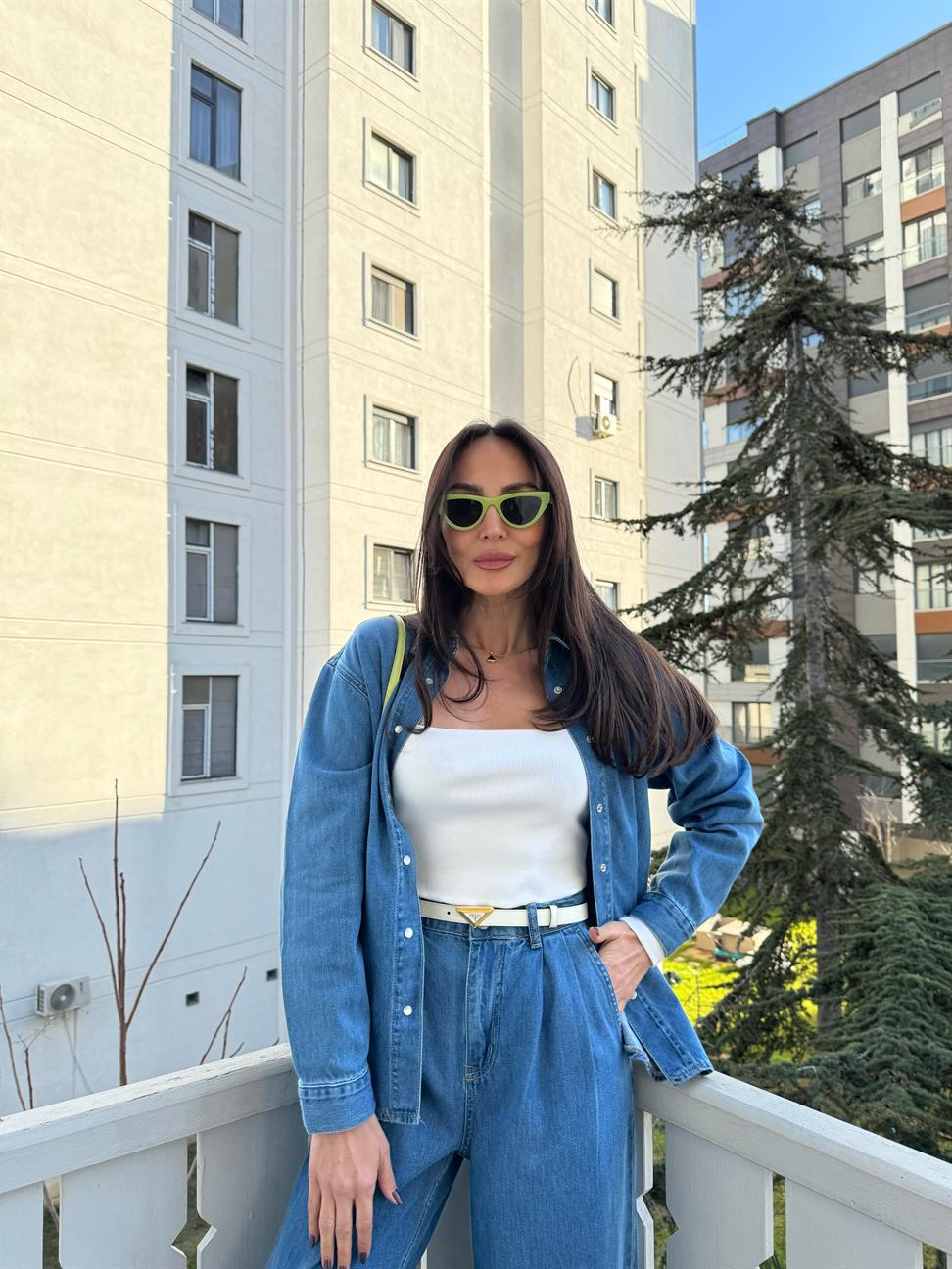 Mavi Denim Pilili Takım