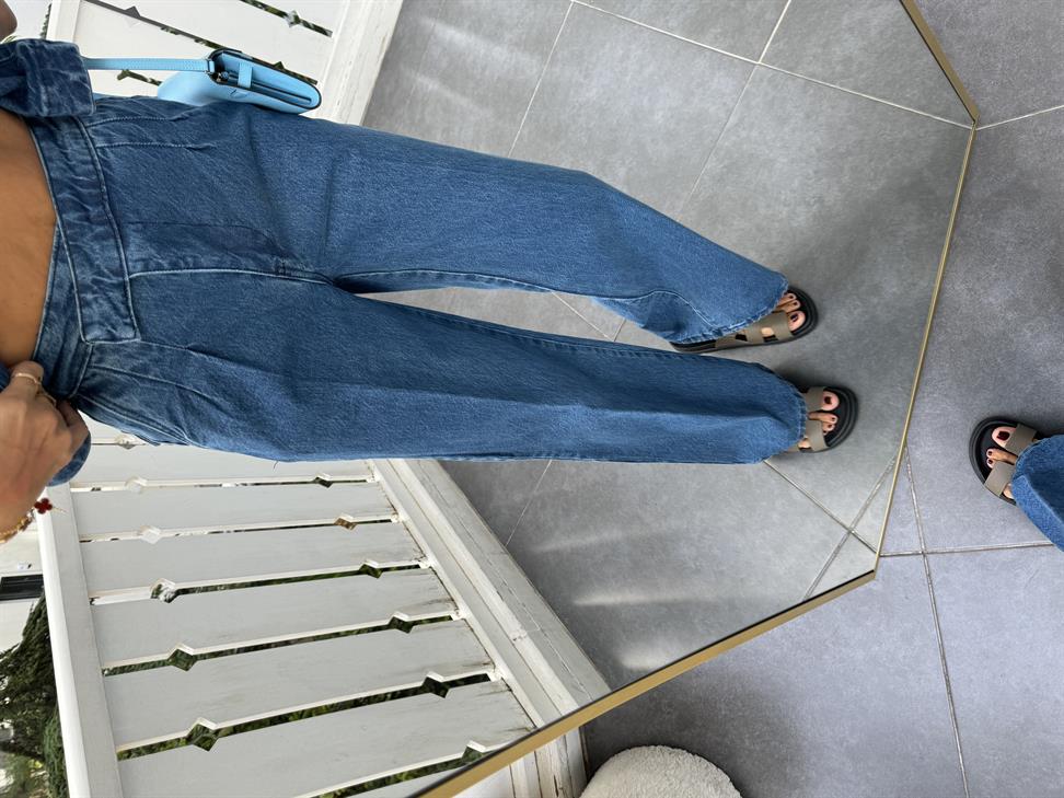 Mavi Denim Yelek Pantolon Takım