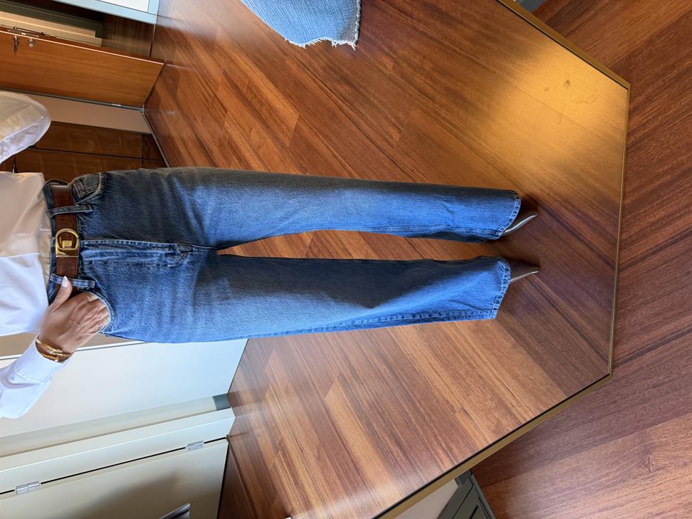 Mavi Deri Garnili Jean Pantolon