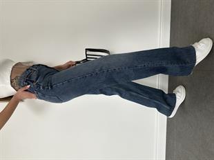 Mavi Geniş Paça Jean Pantolon