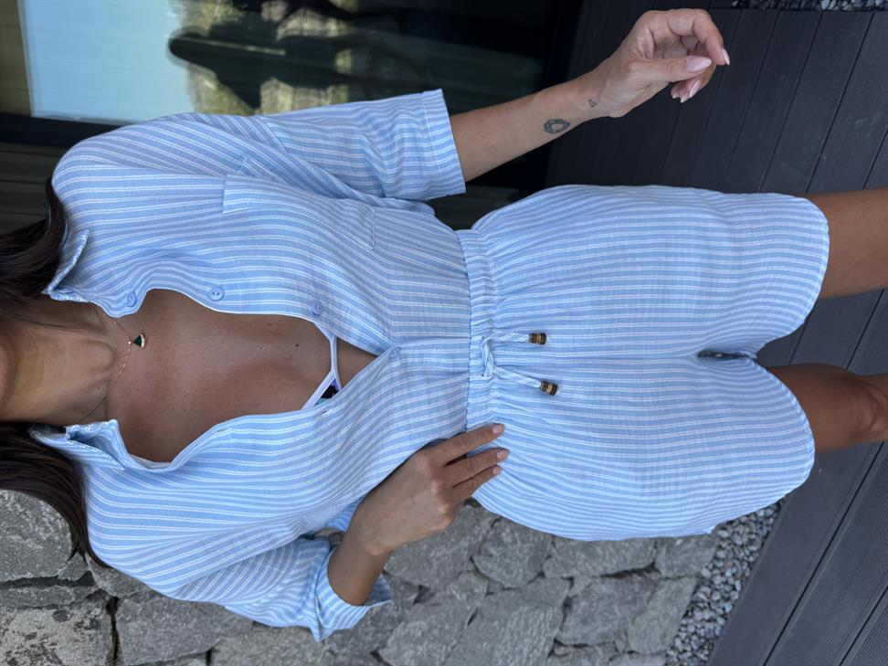 Mavi Müslin İkili Takım