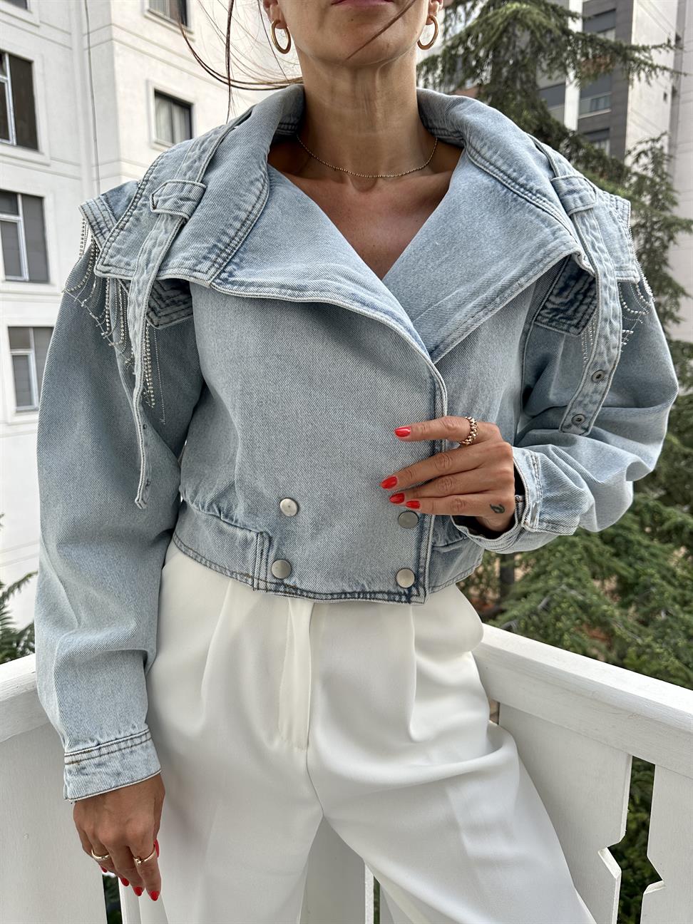 Mavi Oversize Denim Ceket