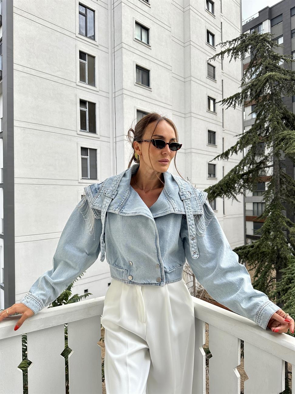 Mavi Oversize Denim Ceket