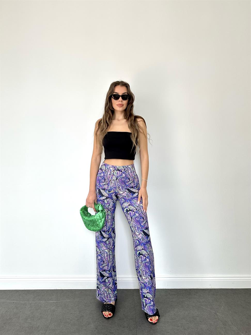 Mor Basic Salaş Pantolon