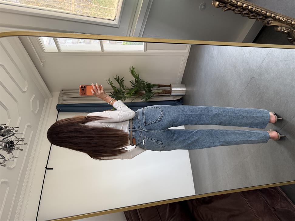 New Blue Yıkamalı Düz Kesim Jean Pantolon