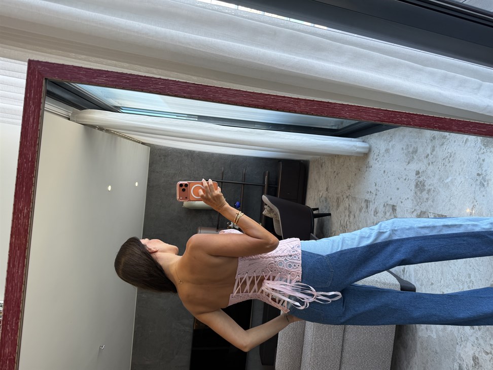 Pembe Fisto Tasarım Korse Bluz