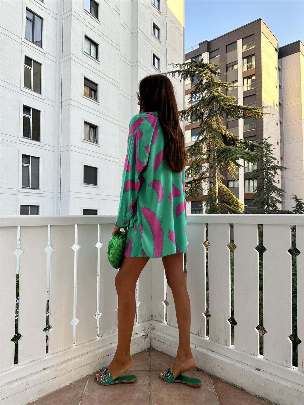 Pembe Şortlu Kadın Takım