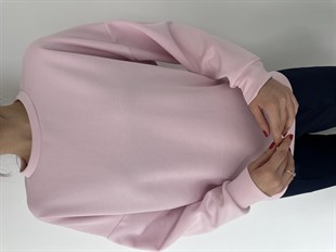 Pembe Yumuşak Dokulu Sweat