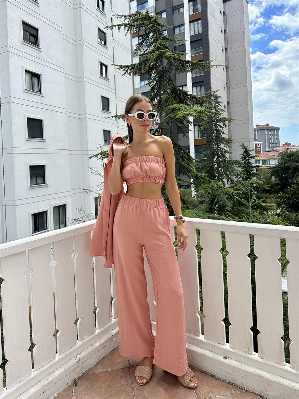 Pudra Büstiyerli Kadın Takım