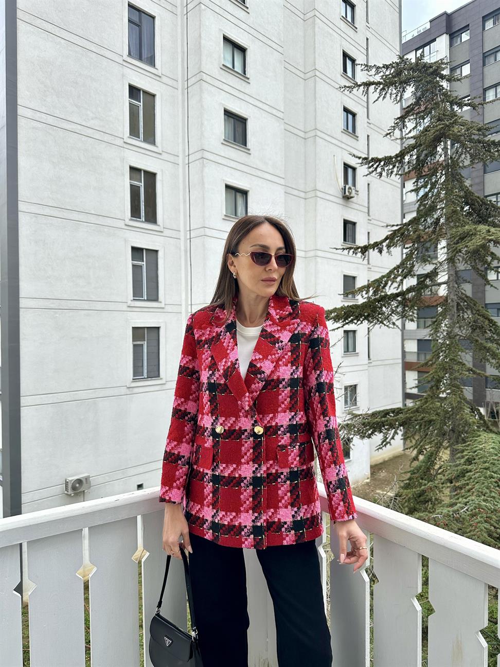 Renkli Blazer Ceket