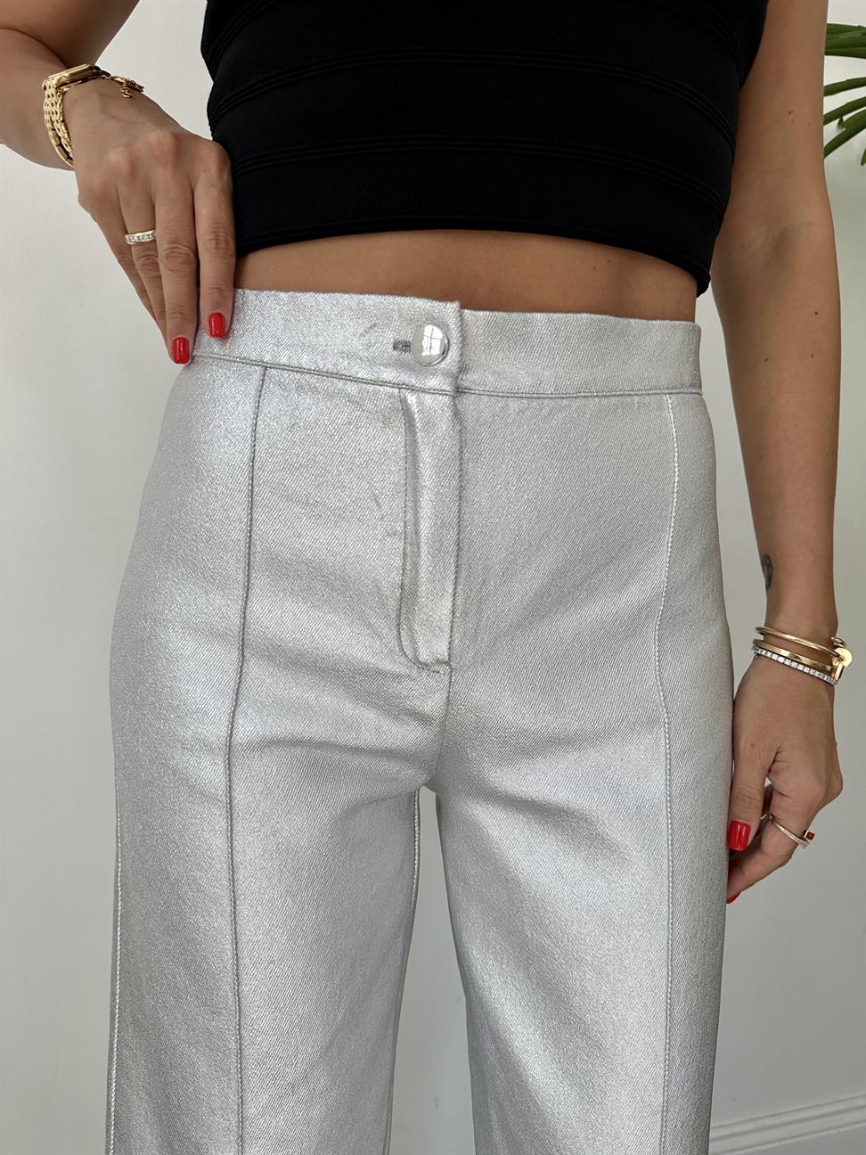 Silver Önü Dikişli Jean Pantolon