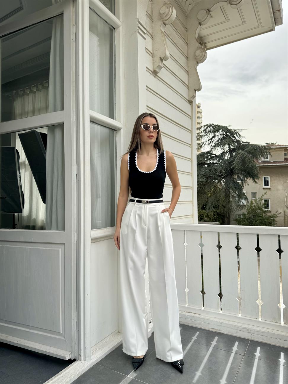 Siyah Biyeli Çelik Örme Atlet