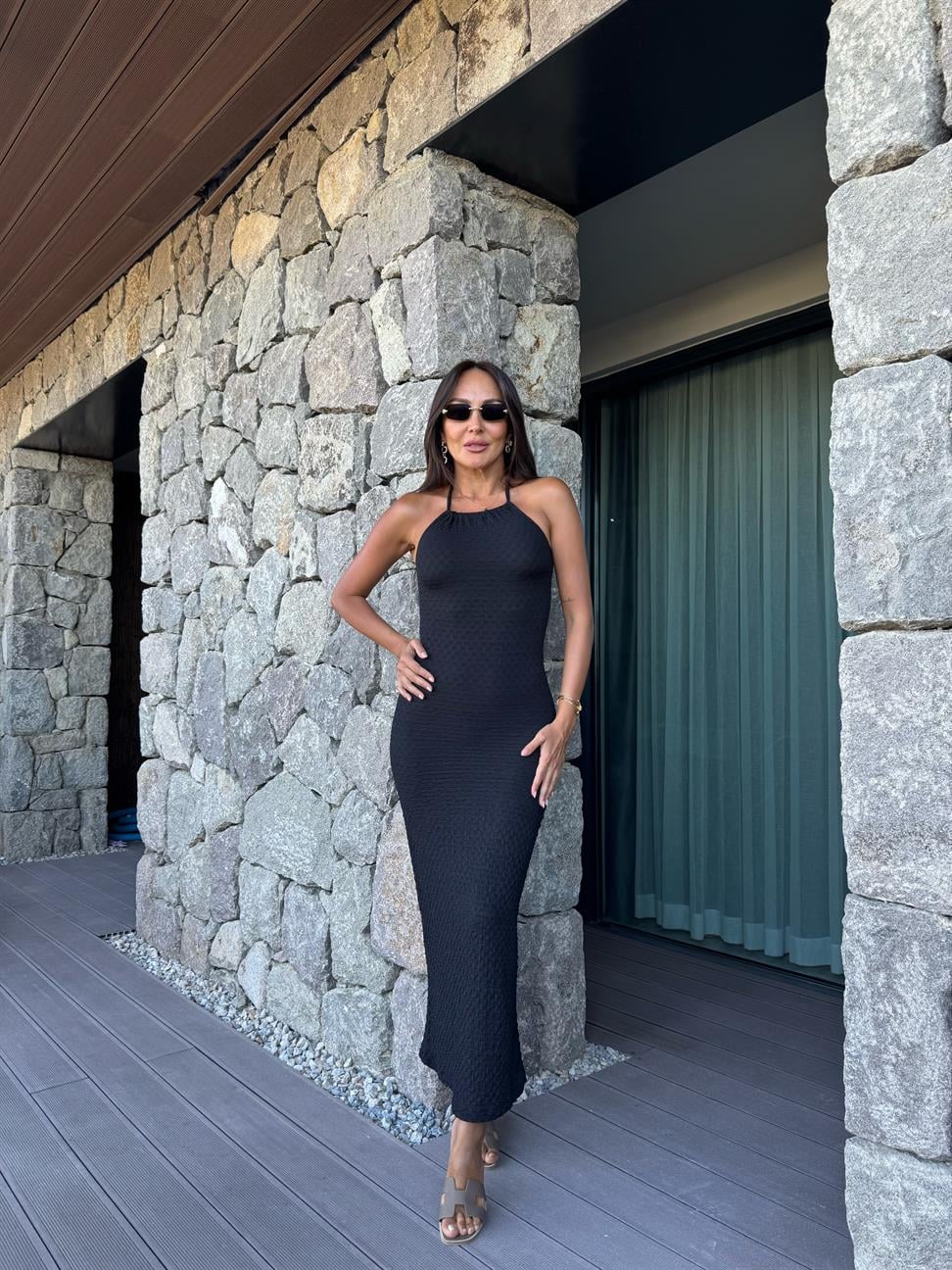 Siyah Bürümcük Elbise