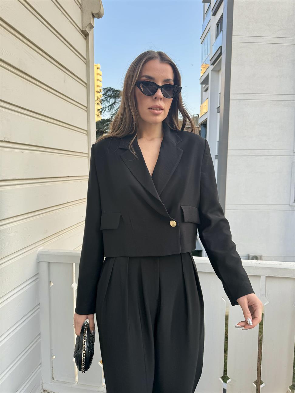 Siyah Ceket Pantolon Takım