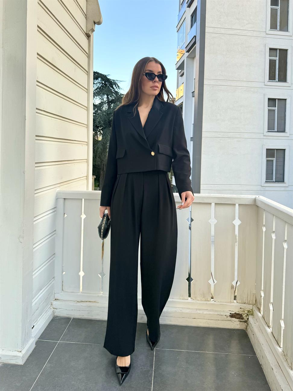 Siyah Ceket Pantolon Takım