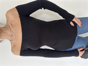 Siyah Eteği Reglanlı Kazak